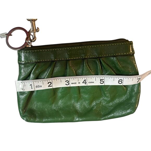Coach Kelly Green Patent Leather Wristlet - Picture 8 of 9